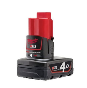 Milwaukee M12 B4 4.0Ah 12V Li-Ion Battery