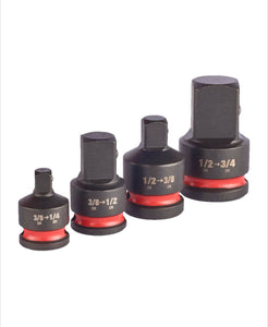 MILWAUKEE 4 PIECE SHOCKWAVE IMPACT DUTY ADAPTOR SET