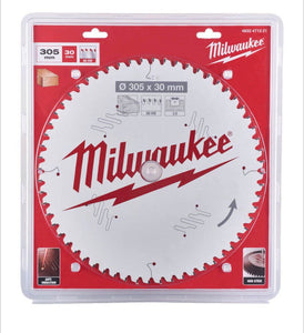 MILWAUKEE 305MM X 30MM X 60T CIRCULAR SAW BLADE WITH ANTI-FRICTION COATING