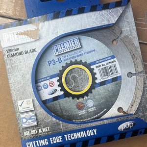 Premier P3-B Diamond Blade 125mm DP15005