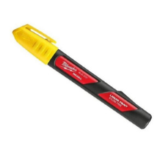 MILWAUKEE 48223721 INKZALL YELLOW PAINT MARKER PEN - WRITES ON ROUGH HOT AND DIRTY SURFACES