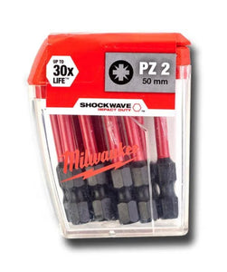 Milwaukee Shockwave Impact bits PZ2